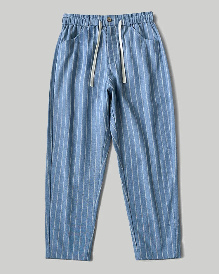 Soren | Striped Linen Pants