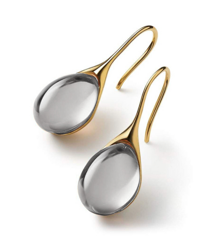Glass Teardrop Earrings