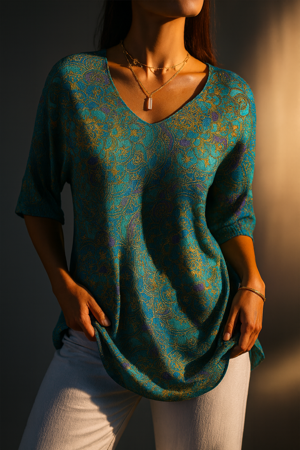 Women's Retro Art Print Casual