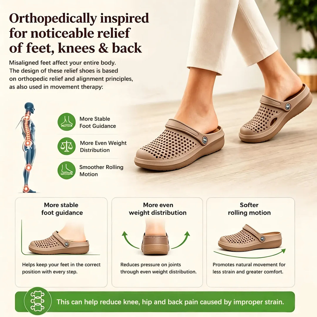 🔥Ostatnia promocja - 50% zniżki - Damskie sandały ortopedyczne typu slip-on Comfort