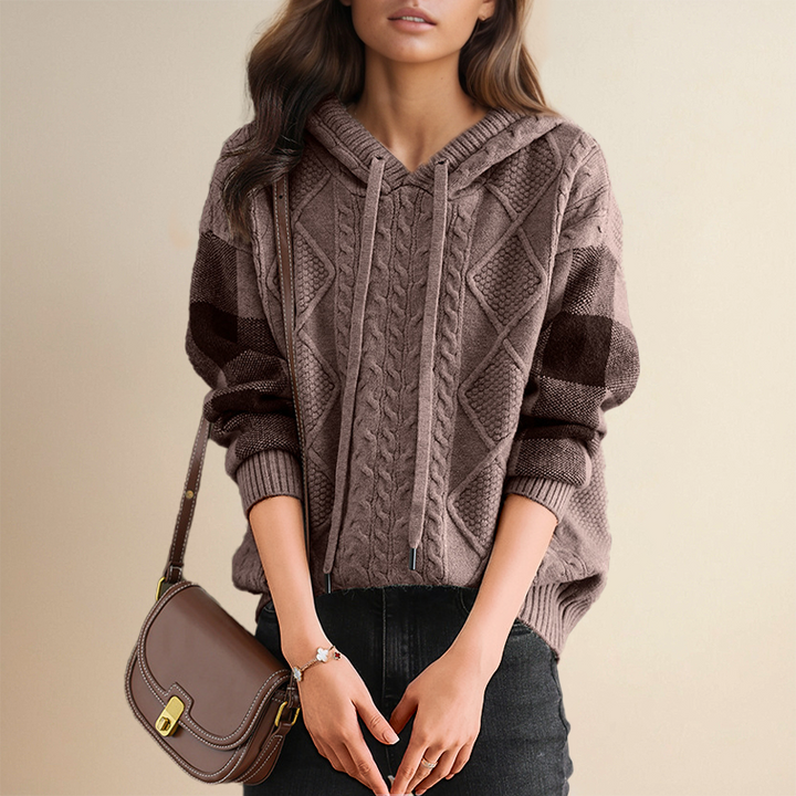 Orahlyn | Jacquard Hooded Sweater